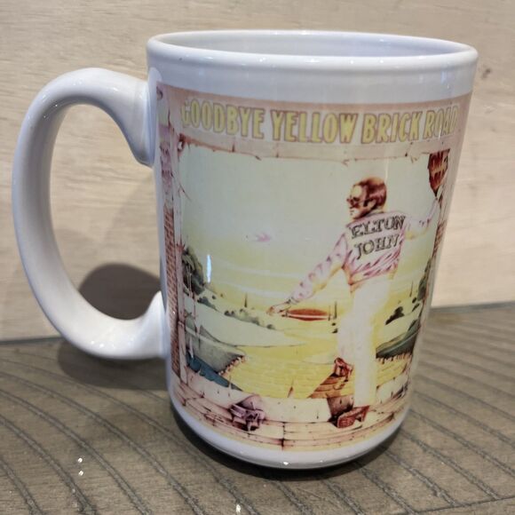 Elton John Coffee Cup Mug Goodbye Yellow Brick Road Album Concert Memorabilia - Picture 3 of 6